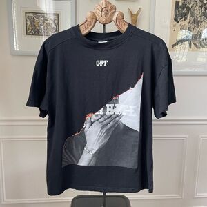 NWOT Nagri Off T-shirt Men Graphic Print Short Sleeve Black M